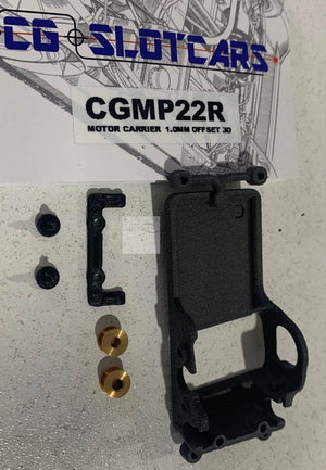 CG Slotcars Micro Carbon Motor Carrier 1mm Offset CGMP22R