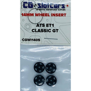 Inserto ruota da 14 mm per slotcar CG ATS ET1 CGWI1405