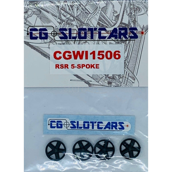 CG Slotcars RSR 5 Speichen 15 mm Radeinsatz CGWI1506