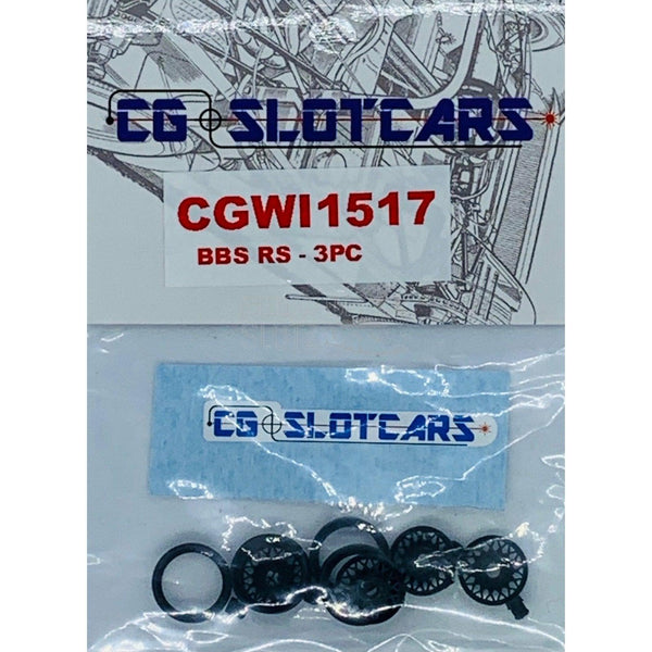 CG Slotcars BBS RS Ruota da 15 mm Inserto in 3 pezzi CGWI1517