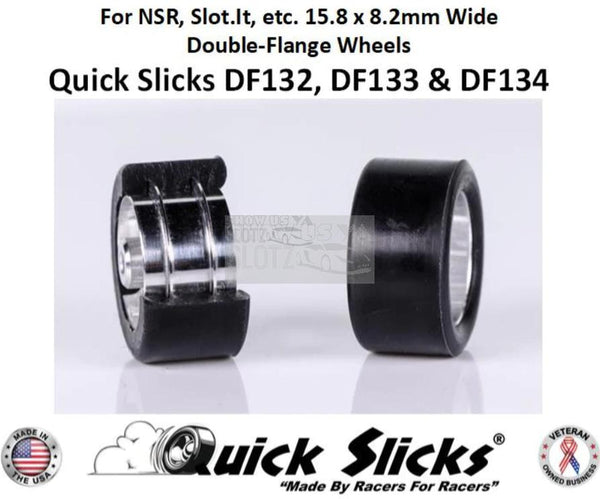 Quick Slicks 1:32 NSR Non Air Silicon Tires DF134XF