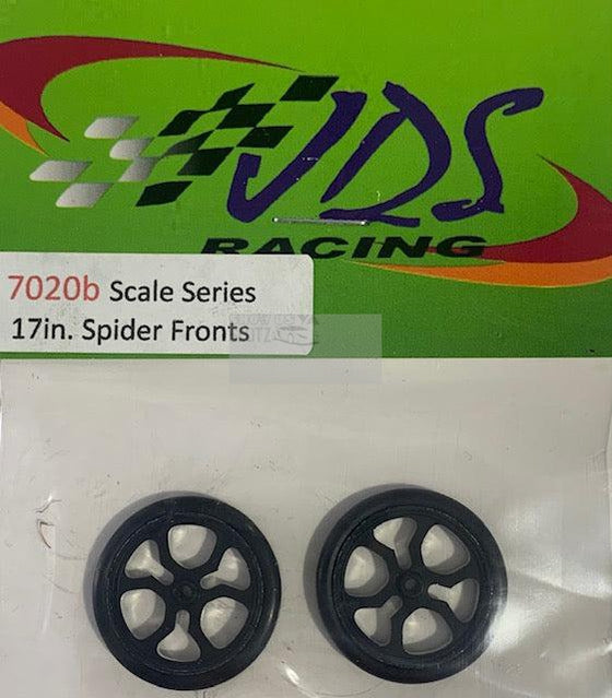 JDS Spider Drag Black Front Wheels 17" JDS7020b