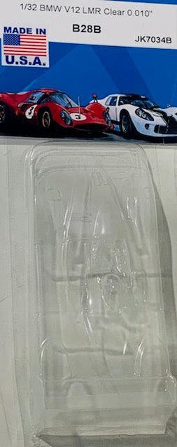 JK Products Maßstab 1:32, klare Karosserie, 0,010 BMW V12 LMR B28B