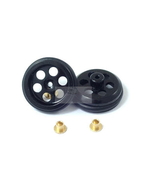 JK Products 5/8D 3/64 Achse gebohrte Vorderräder Schwarz T127AOBK