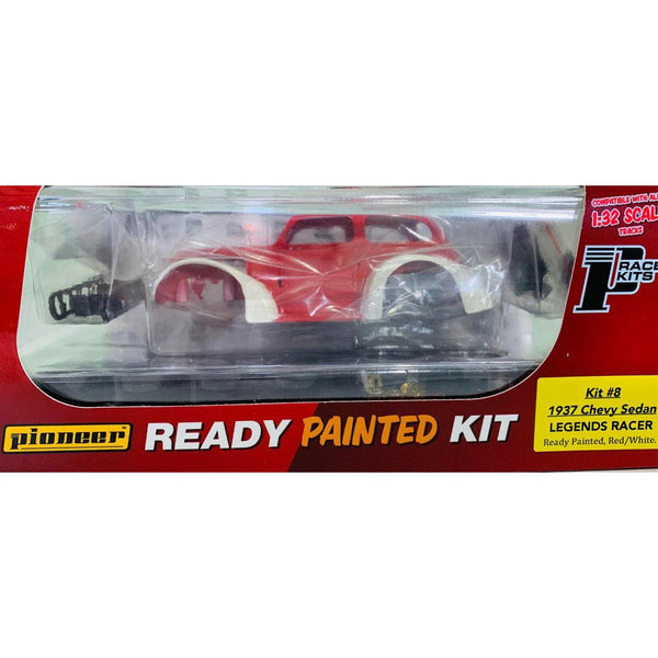 Pioneer Kit8 1937 Chevy Legends Racer - Ready Painted Red/White Kit8