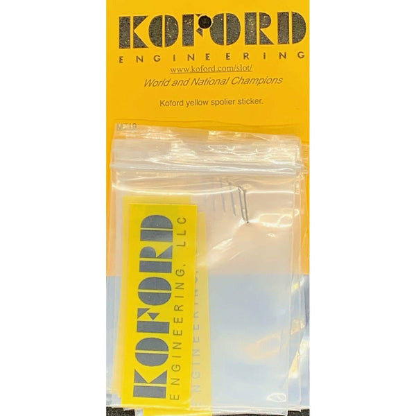 Adesivo spoiler giallo Koford M719