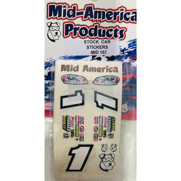 Mid America Stock Car Stickers MID157