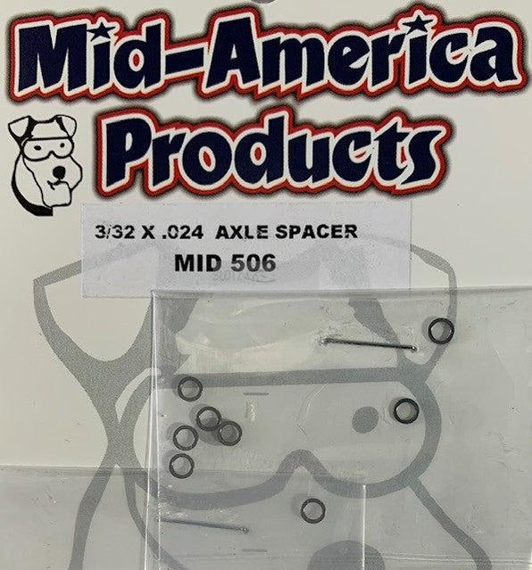 Mid America 3/32 Axle Spacer 0.024 MID506