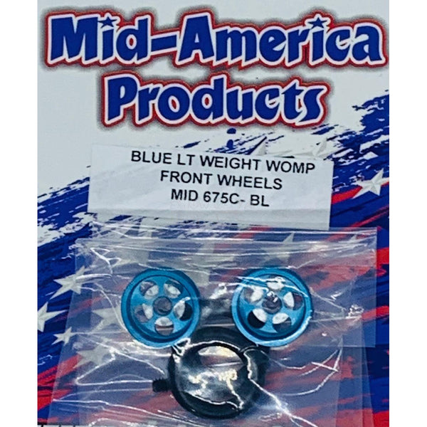 Ruote anteriori Womp leggere Mid America blu MID675CBL