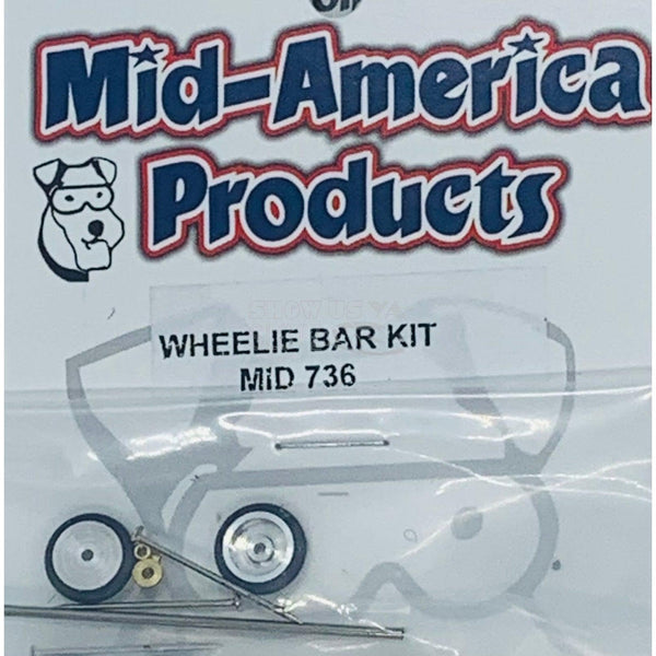 Mid America Wheelie Bar Kit Silver MID736