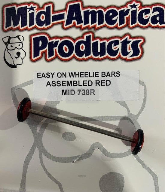 Mid America Wheelie Bar montiert rot MID738R