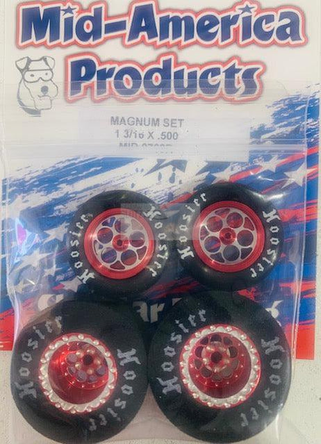 Mid America 1 3/16 x 0.500 Magnum Wheel Set Red MID9768R