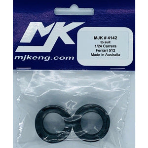 MJK 1/24 Carrera Rear Racing Tyres MJK4142