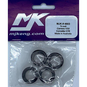 Carrera Corvette C7R Rubber Tyres MJK4803-Tyres-MJK-Show Us Ya Slotz