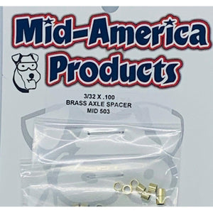 Mid America Messing 3/32 Achsabstandshalter 0,10 MID503