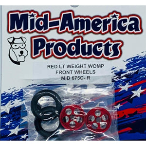 Mid America Light Weight Womp Front Wheels Red MID675CR