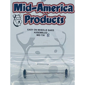 Mid America Wheelie Bar montiert schwarz MID738B