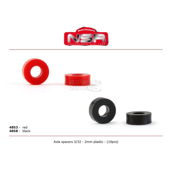 NSR4853 Axle Spacer 2mm Red N4853