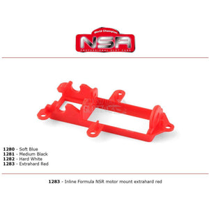 NSR1283 Supporto motore Formula 1 in linea Rosso Extra duro N1283