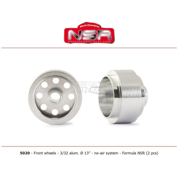 NSR Aluminium Front Wheel 13Dia 3/32 N5020-Assorted Parts-NSR-Show Us Ya Slotz