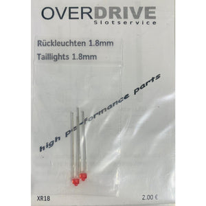 OverDrive Slot Car Rücklichter LED 1,8 mm XR18