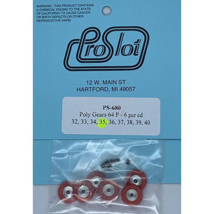 ProSlot Polymer Gears 64 Pitch 35T PS-680-Motors Etc.-ProSlot-Show Us Ya Slotz