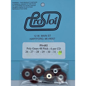 ProSlot Polymer Gears 48 Pitch 32T PS-682-Motors Etc.-ProSlot-Show Us Ya Slotz