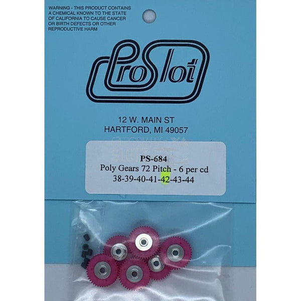 ProSlot Polymer Gears 72 Pitch 42T PS-684-Motors Etc.-ProSlot-Show Us Ya Slotz
