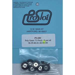 ProSlot Polymer Gears 72 Pitch 43T PS-684-Motors Etc.-ProSlot-Show Us Ya Slotz