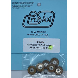 ProSlot Polymer Gears 72 Pitch 44T PS-684-Motors Etc.-ProSlot-Show Us Ya Slotz