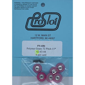 ProSlot Polymer Gears 72 Pitch 15Deg 42T PS-686-Motors Etc.-ProSlot-Show Us Ya Slotz