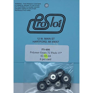 ProSlot Polymer Gears 72 Pitch 15Deg 43T PS-686-Motors Etc.-ProSlot-Show Us Ya Slotz