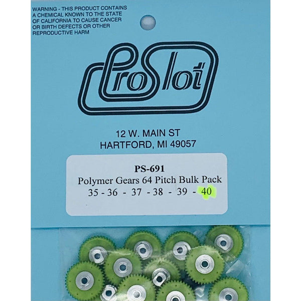 ProSlot Polymer Gears 64 Pitch 40T PS-691-40