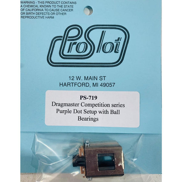 ProSlot Dragmaster Purple Dot Setup with Ball Bearing PS-719