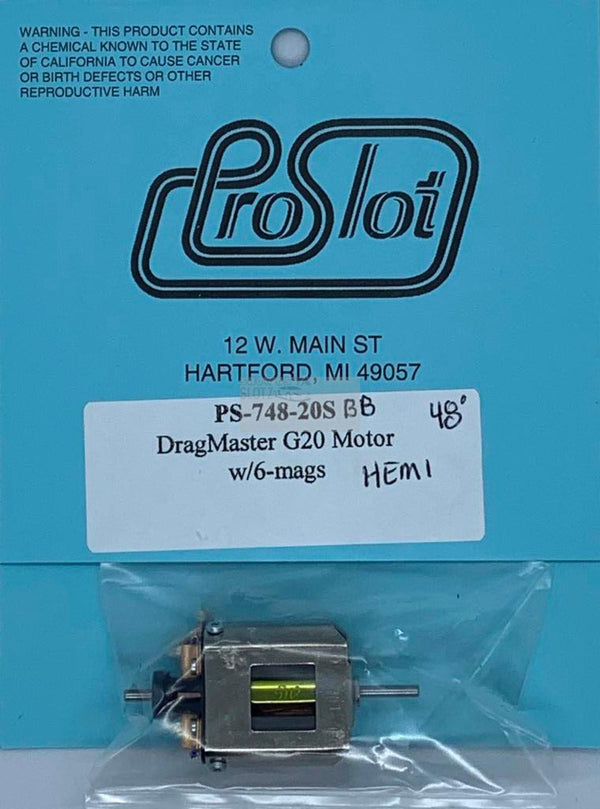 ProSlot DragMaster G20 Motor mit 6 Magazinen PS-748-20SBB