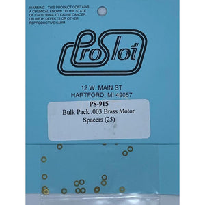 ProSlot Bulk Pack 0.003 Brass Motor Spacers PS-915-Motors Etc.-ProSlot-Show Us Ya Slotz