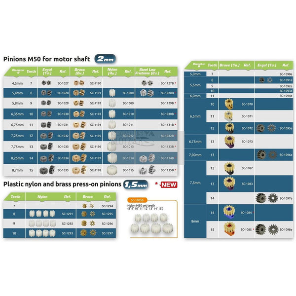 Scaleauto Messingritzel 14T SC-1197