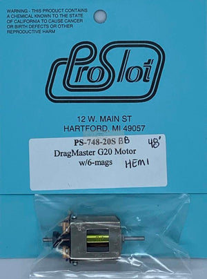 ProSlot DragMaster G20 Motor w/6 Mags PS-748-20SBB