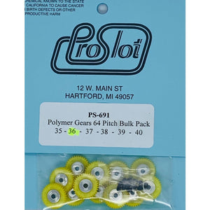ProSlot Polymer Gears 64 Pitch 36T PS-691-36