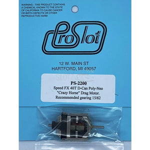 ProSlot SpeedFX 40T D-Can Crazy Horse Motor PS-2200-Motors Etc.-ProSlot-Show Us Ya Slotz