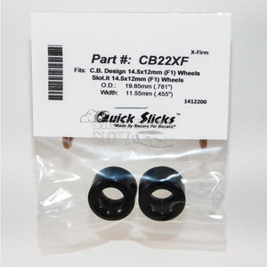 Quick Slicks 1:32 F1 15mmx12mm Silicon Tyres CB22XF-Tyres-Quick Slicks-Show Us Ya Slotz