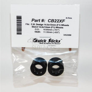 Quick Slicks 1:32 F1 15mmx12mm Silicon Tyres CB22XF-Tyres-Quick Slicks-Show Us Ya Slotz