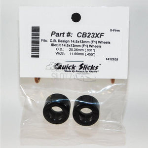 Quick Slicks 1:32 F1 15mmx12mm Silicon Tyres CB23XF-Tyres-Quick Slicks-Show Us Ya Slotz