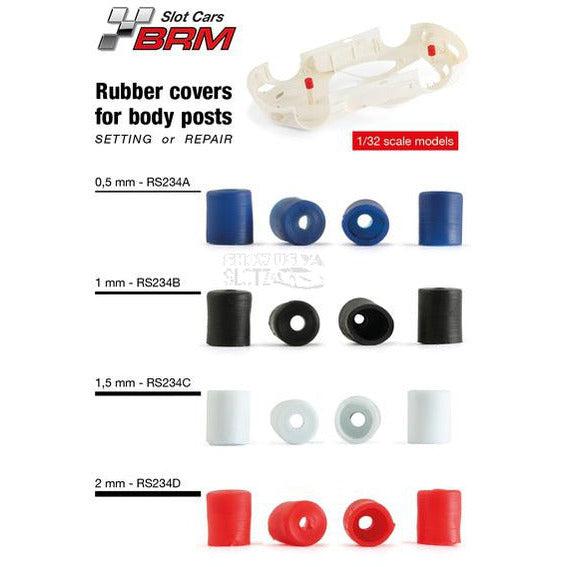 RevoSlot Rubber Covers for Body Post 4mm 0.5H RS234A