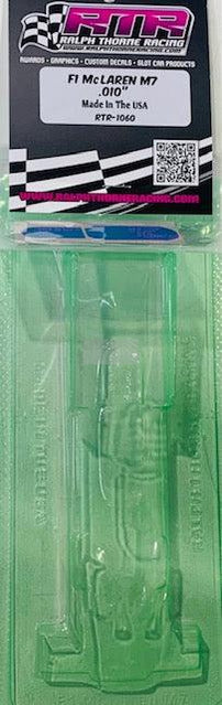 RTR 4" F1 McLaren M7 Clear Body 0.010 RTR-1060