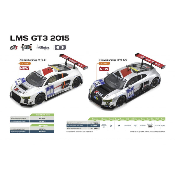 ScaleAuto 1-24 LMS GT3 White Kit SC7067RC2
