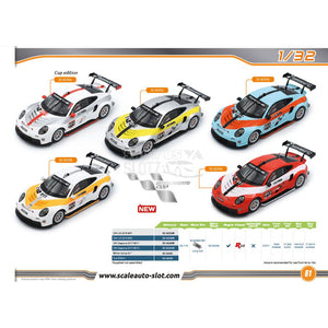 ScaleAuto Porsche 991 GT3 RSR Cup Version White-Orange SC6243B