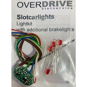 OverDrive Slot Car Light Kit additional Brakelights XB2-E
