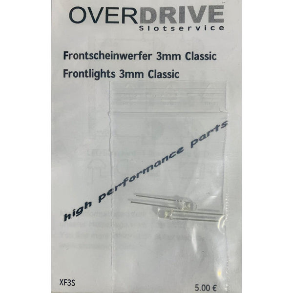 OverDrive Slotcar-Frontlichter, klassisch, 3 mm, XF3S