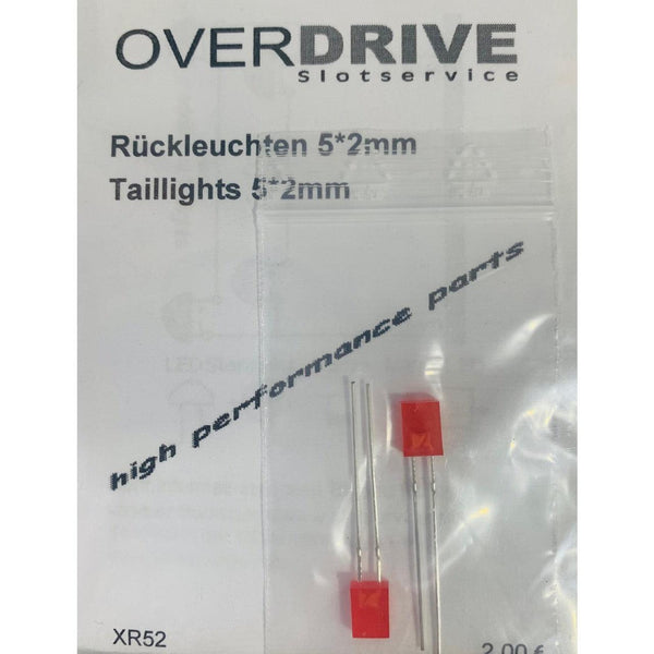 OverDrive Slot Car Tail Lights LED 5.2mm XR52